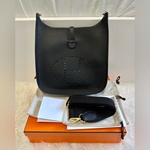 *SOLD* Hermes Evelyne III 29 Noir ghw